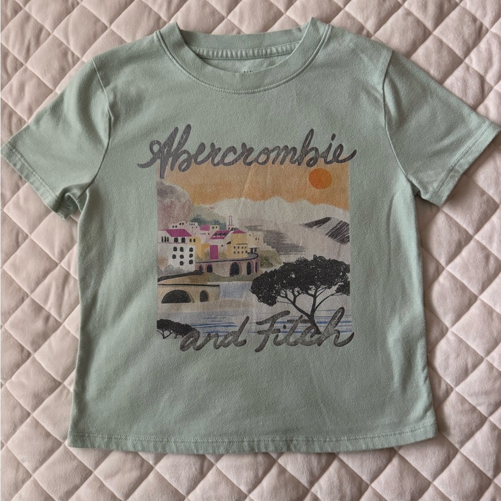 abercrombie kids Sea Vista Mint Graphic Tee